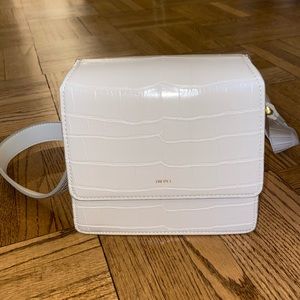 The Fae Top Handle Bag - Ivory Croc